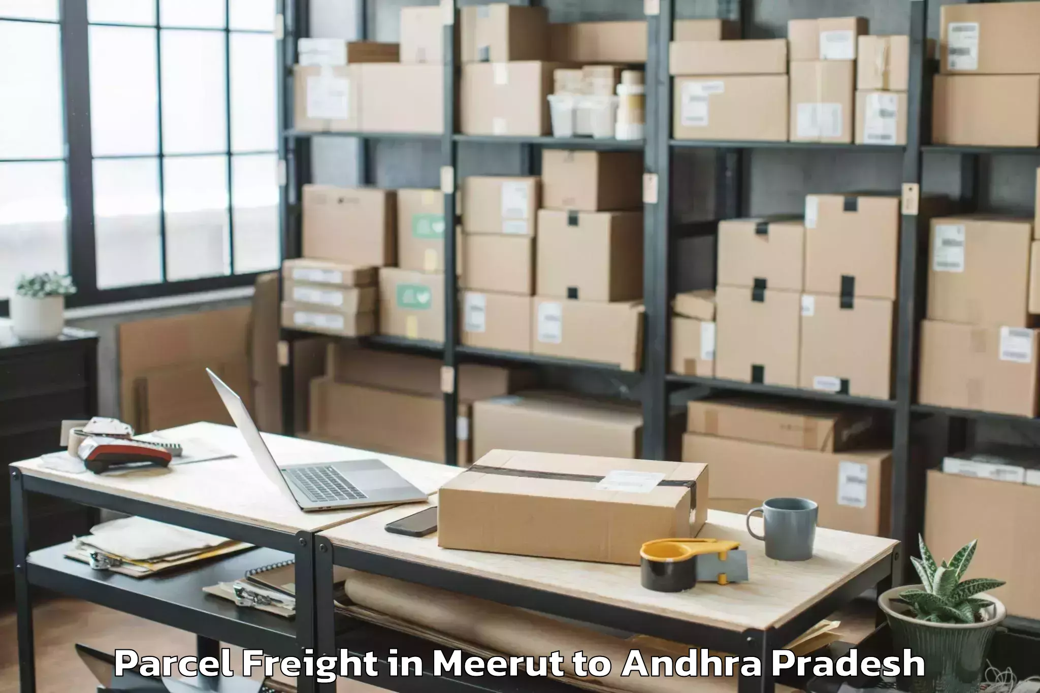 Book Meerut to Vizianagaram Parcel Freight Online